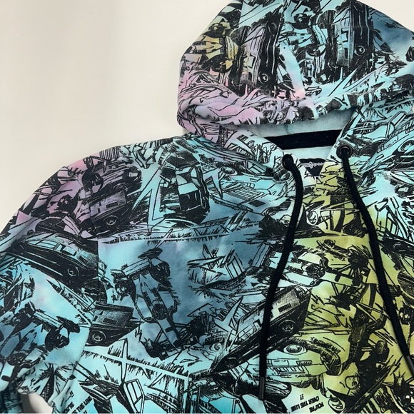 Upstanders Limited Edition Mens Hoody Sweatshirt Size XL Comics Graphics Art - Picture 8 of 12